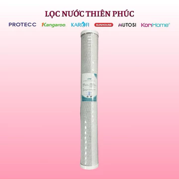 Lõi Số 3 CTO 20 Inch - Lõi Than Hoạt Tính Dạng Nén 20 Inch