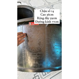 Thau chậu lào số 14 size đại tắm giặt ngâm mông thoải mái độ bền 10 năm