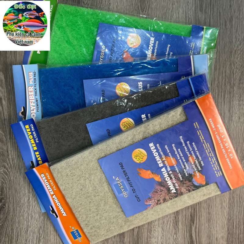 Bông Lọc Odyssea 45x25x2cm Cho Bể Cá Cảnh, Bể Thủy Sinh cao cấp, có 4 màu, 4 công dụng khác nhau 4