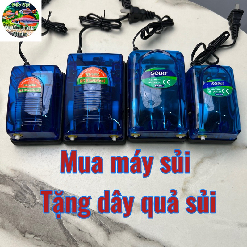 Máy Sủi RS & sobo Khí Oxy 2 và 1 Vòi sobo  & RS-248A-348A (tặng kèm dây sủi và quả sủi) hàng chính hãng giá siêu rẻ