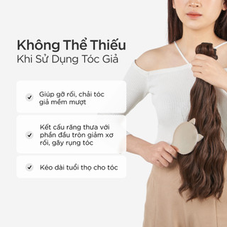 Lược Răng Thưa CAPELLI Gỡ Rối Tóc Hình Tai Mèo