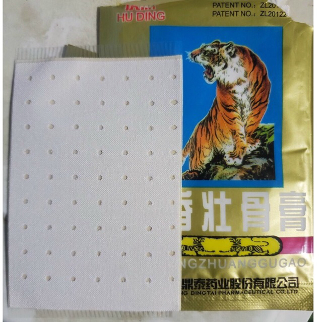 Combo 10 gói Cao dán cọp 5 chữ chữ và 7 chữ (1 gói 4 miếng)- Giảm đau nhứt
