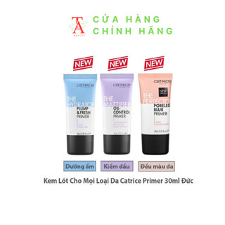 Kem Lót Kiềm Dầu Dưỡng Ẩm Che phủ làm mờ lỗ chân lông làm đều màu da CATRICE Primer - 30ml hàng đức chuẩn