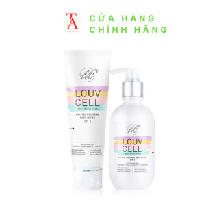 Kem dưỡng ẩm trắng da body Louv Cell Crystal Whitening Body Lotion