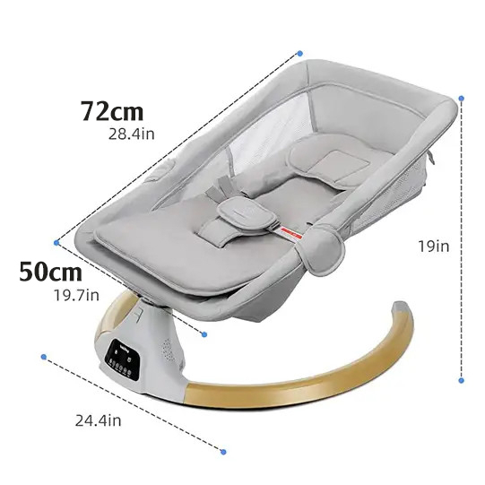 [CÓ BÁNH XE] Nôi em bé bằng điện tự động BobiLong 4in1 với lòng nôi RỘNG, ngả lưng và nằm 180 độ tải trọng 18KG | BigBuy360 - bigbuy360.vn