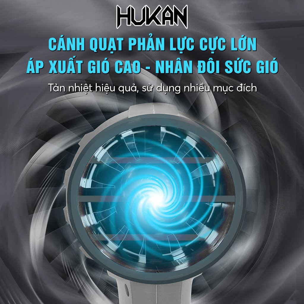 Thân Máy Thổi Phản Lực HUKAN G2TPL-F3|Thổi Khô Mini, Cầm Tay, 21V, Tốc Độ 75.000 Vòng/Phút, Có Điều Tốc, Không Chổi Than