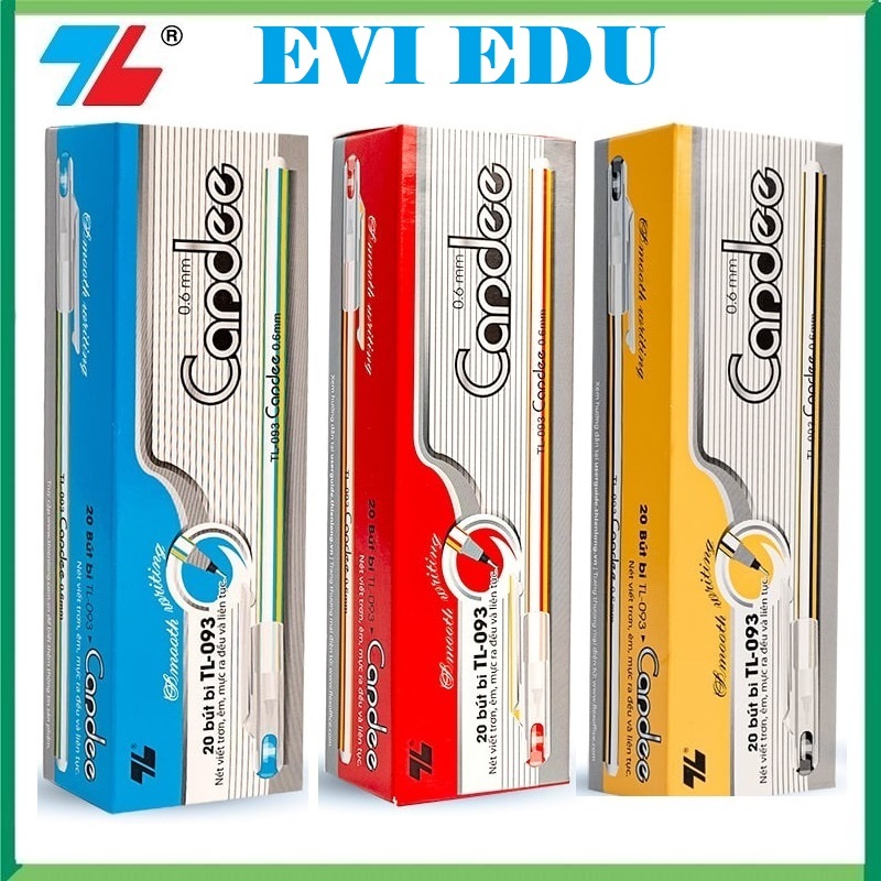 [Hàng chính hãng] Hộp 20 cây bút bi nến Thiên Long Candee TL-093 ...