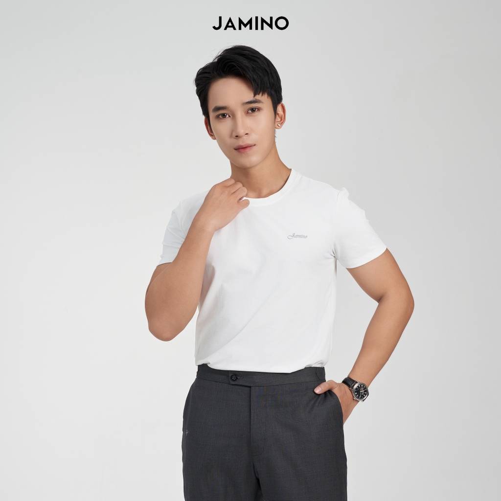 Áo thun Nam Jamino mã JTS002 cotton thấm hút mồ hôi, mềm mịn | Shopee ...