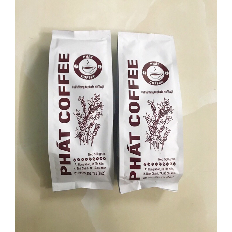 500g Cà phê BỘT pha phin PHÁT COFFEE MIX Truyền Thống thơm ngon đậm đà sánh béo