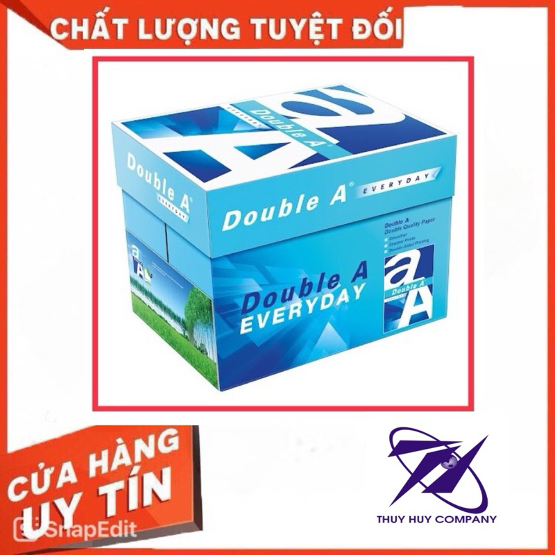 [HOT] GIẤY IN A4 DOUBLE A  ĐL70 ( 500 TỜ /1 GRAM ) - VPP QUỐC HUY