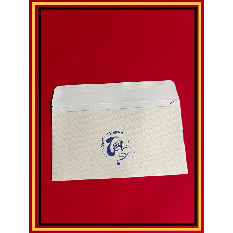 PHONG BÌ CHÚC TẾT 10,5X18,5CM, 100 CÁI/1 TẬP - VPP QUỐC HUY.