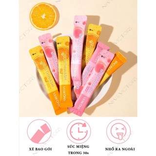 Hộp 20 Túi Nước Súc Miệng VERFÔNS Giúp Hơi Thở Thơm Mát Sảng Khoái, Nước Xúc Miệng Tiện Lợi Bỏ Túi Khi Đi Ra Ngoài