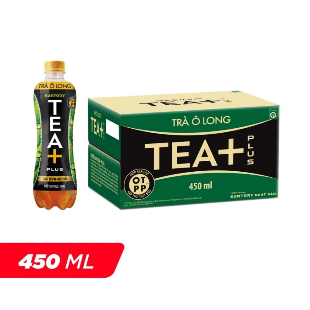 Thùng 24 Chai Trà Ô long Tea+ (450ml /chai) | Shopee Việt Nam