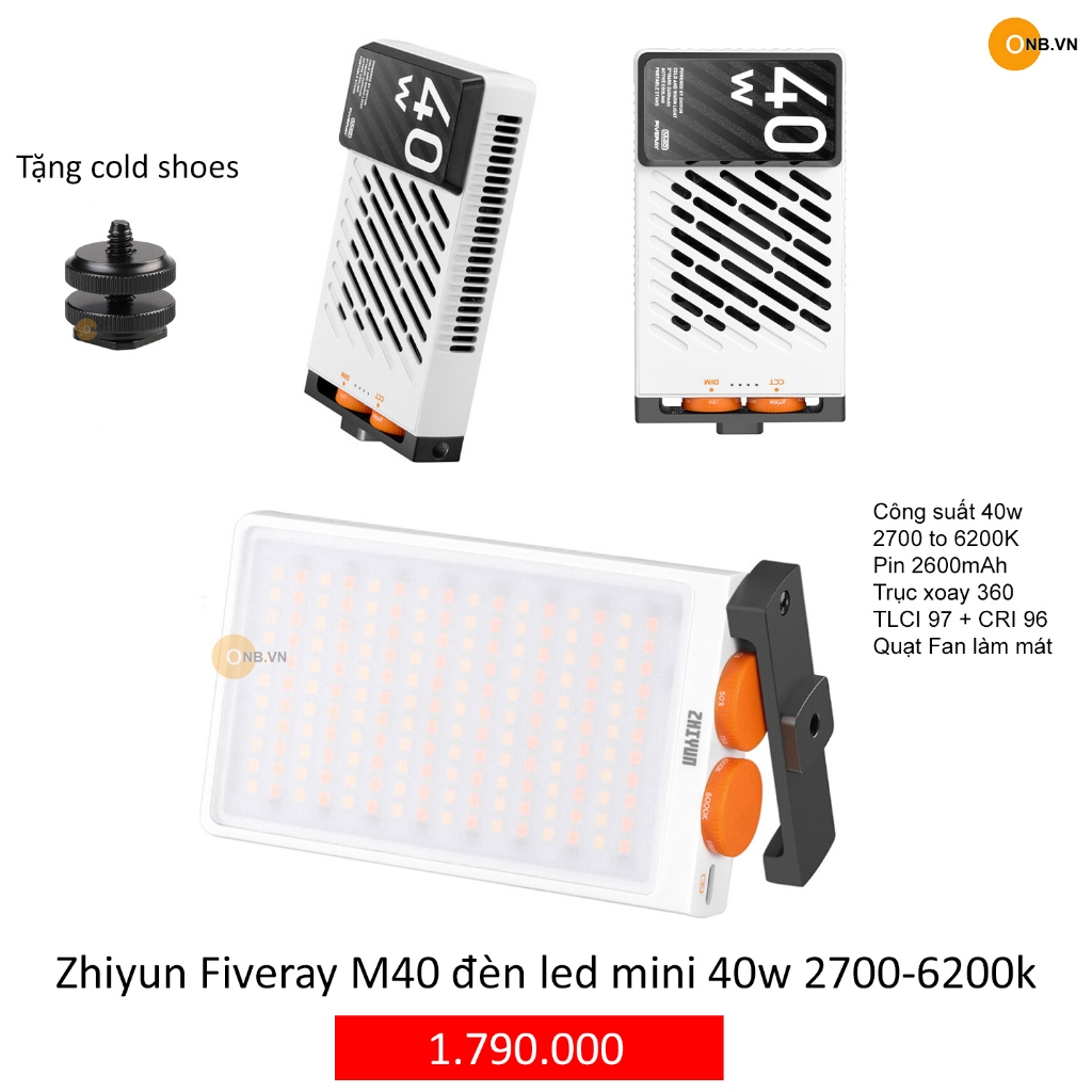 Fiveray M40 đèn led mini 2700 6500k công suất 40w 2024 Shopee Việt Nam