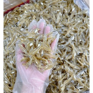 500gram Khô Cá Cơm Size Trung  Gói 500 Gram Hút Chân Không Làm Sạch Bụng, Cắt Đầu