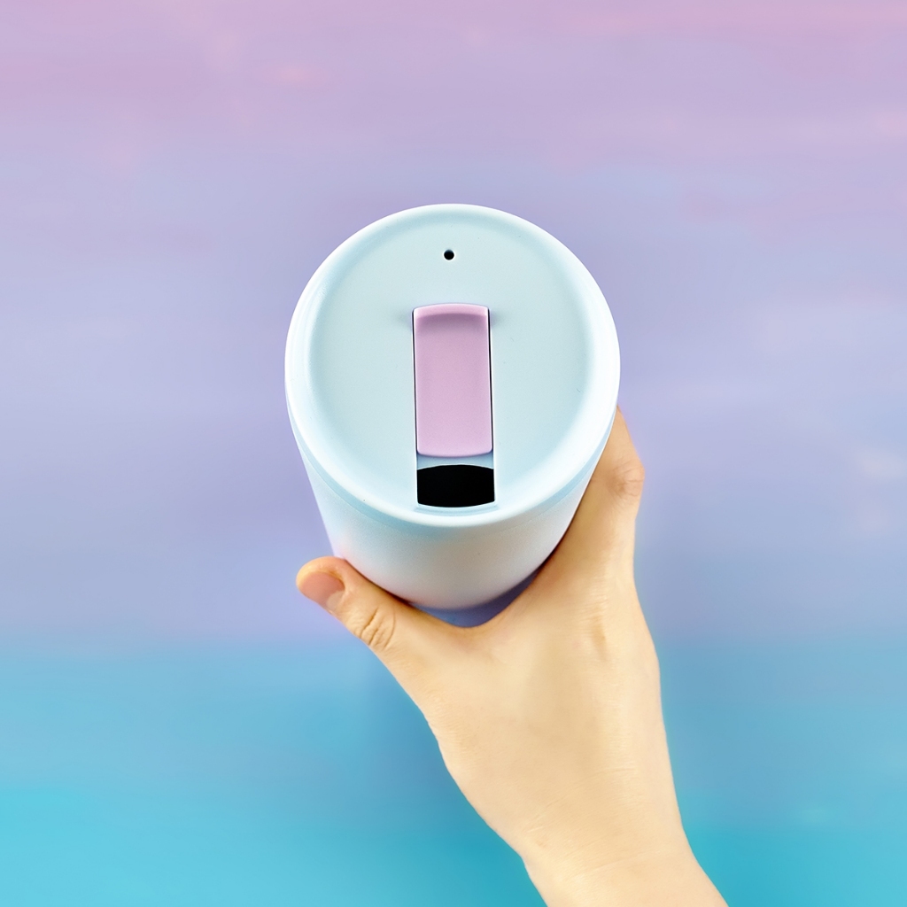 Ly giữ nhiệt LocknLock 540ml nắp trượt LHC4279VOL đế silicone chống trượt - K-MALL