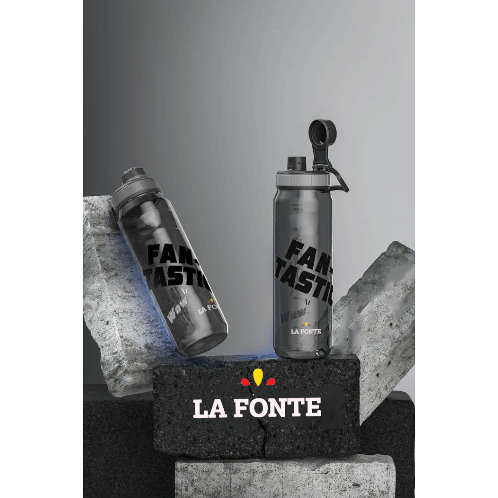 Ảnh Bình Nước Thể Thao 1000ml La Fonte – Nhựa Nguyên Sinh KHÔNG MÙI – Có Quai, Nắp Bật – Gym, Chạy Bộ 2