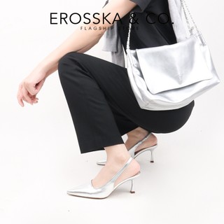 Erosska - Giày cao gót mũi nhọn kiểu dáng đơn giản thanh lịch màu trắng cao 7cm - EH042
