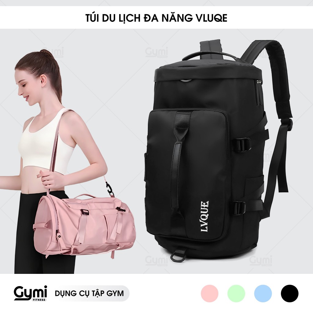 Balo Kiêm Túi Đeo Du Lịch VLQUE Đa Năng, Dày Dặn, Chống Thấm Nước, Có Ngăn Để Giày, Thời Trang - BaloLVQUE