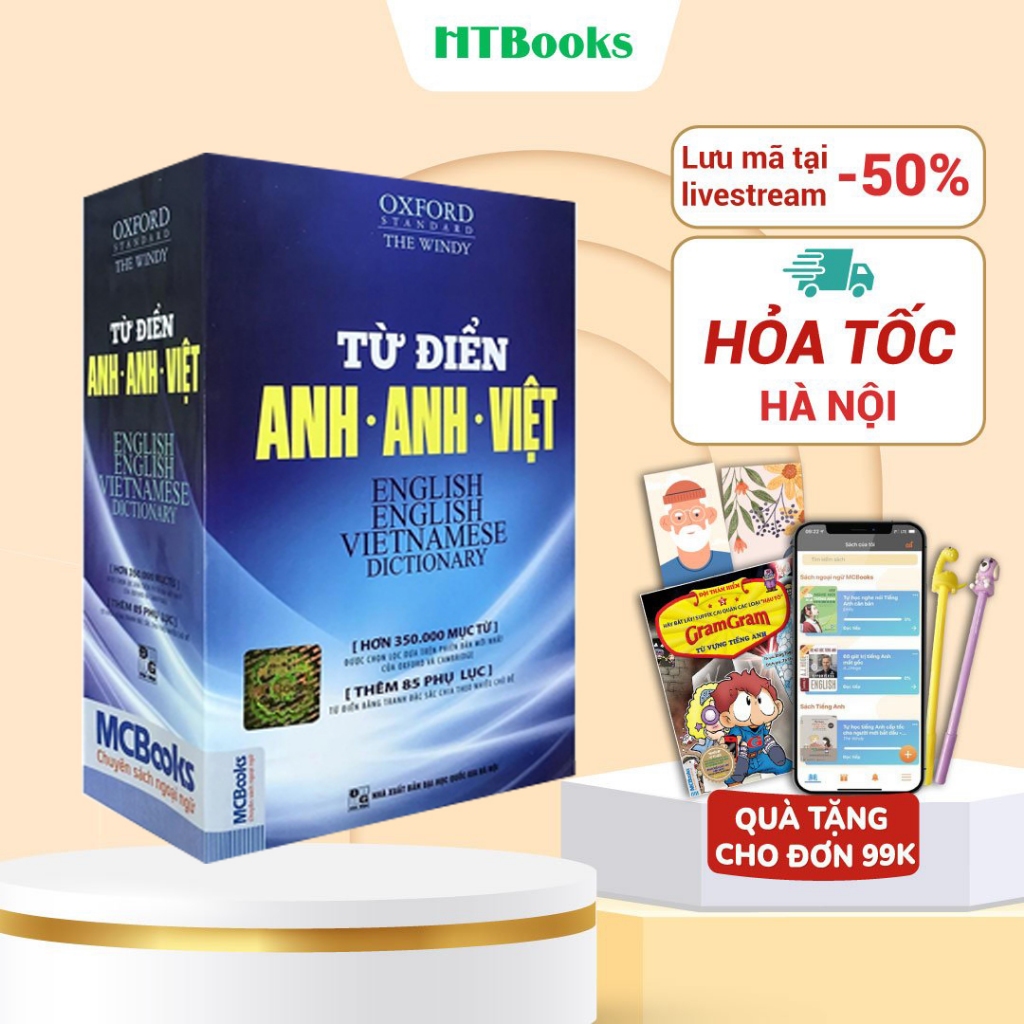 Ảnh Sách - Từ Điển Oxford Anh - Việt (Hơn 350.000 Từ) (Bìa Mềm Màu Trắng/Xanh) 1
