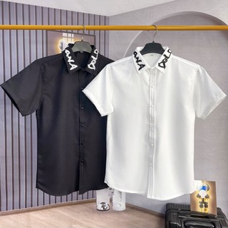 ÁO SƠ MI TAY NGẮN VẢI COTTON LỤA MÁT MẼ THOÁNG MÁT PHỐI VIỀN CỔ DỄ MẶC PHÙ HỢP THỜI TRANG