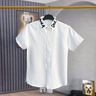 ÁO SƠ MI TAY NGẮN VẢI COTTON LỤA MÁT MẼ THOÁNG MÁT PHỐI VIỀN CỔ DỄ MẶC PHÙ HỢP THỜI TRANG