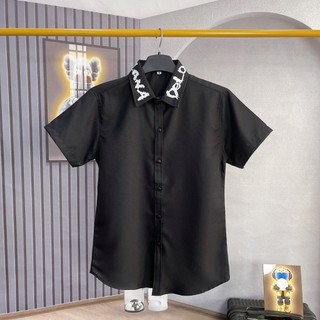 ÁO SƠ MI TAY NGẮN VẢI COTTON LỤA MÁT MẼ THOÁNG MÁT PHỐI VIỀN CỔ DỄ MẶC PHÙ HỢP THỜI TRANG
