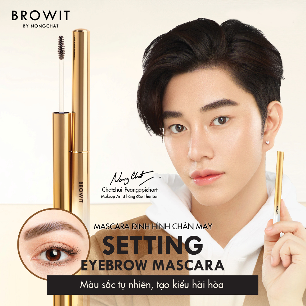 Ảnh Macara Định Hình Chân Mày Browit Setting EyeBrow Mascara #02 Dark Caramel 2g 2