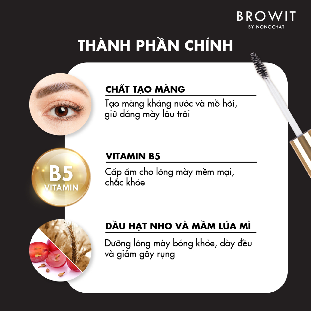 Ảnh Macara Định Hình Chân Mày Browit Setting EyeBrow Mascara #02 Dark Caramel 2g 3