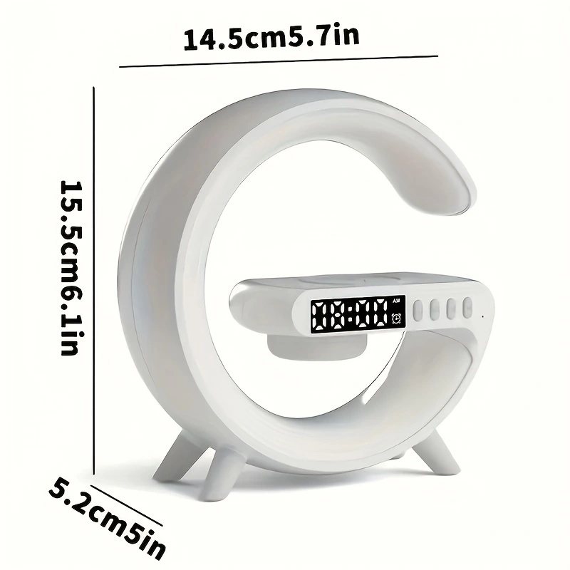 Loa Bluetooth G63 Đồng hồ báo thức sạc thông minh không dây Loa Bluetooth có đèn ngủ đầy màu sắc mát mẻ