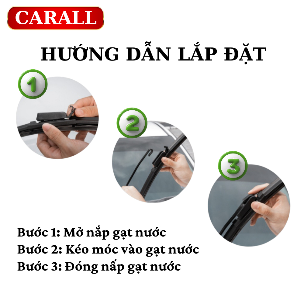 [Hàng Xịn] Gạt Mưa Ô Tô Silicon/ Gạt Mưa Ô Tô Silicon Dẻo/ Cần Gạt Mưa- CARALL Made In Japan (1 Cây)
