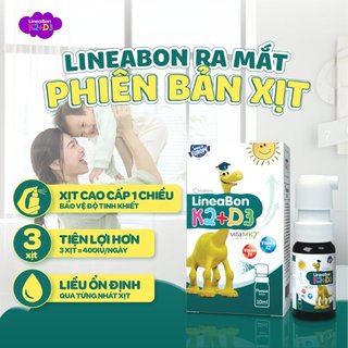*Lineabon D3 K2 Dạng Xịt Tiện Lợi