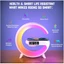 Loa Bluetooth Type G tích hợp đèn LED RGB và sạc không dây mà không cần nghe nhạc hoặc âm thanh tiêu chuẩn