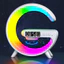 Loa Bluetooth Type G tích hợp đèn LED RGB và sạc không dây mà không cần nghe nhạc hoặc âm thanh tiêu chuẩn