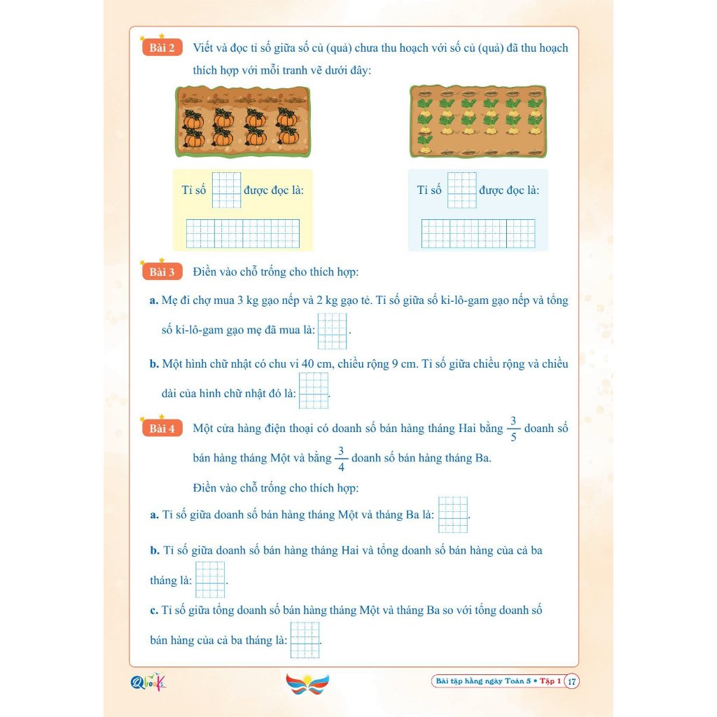 Ảnh Sách - Bài Tập Hằng Ngày Toán Lớp 5 - Tập 1 - Cánh Diều 4