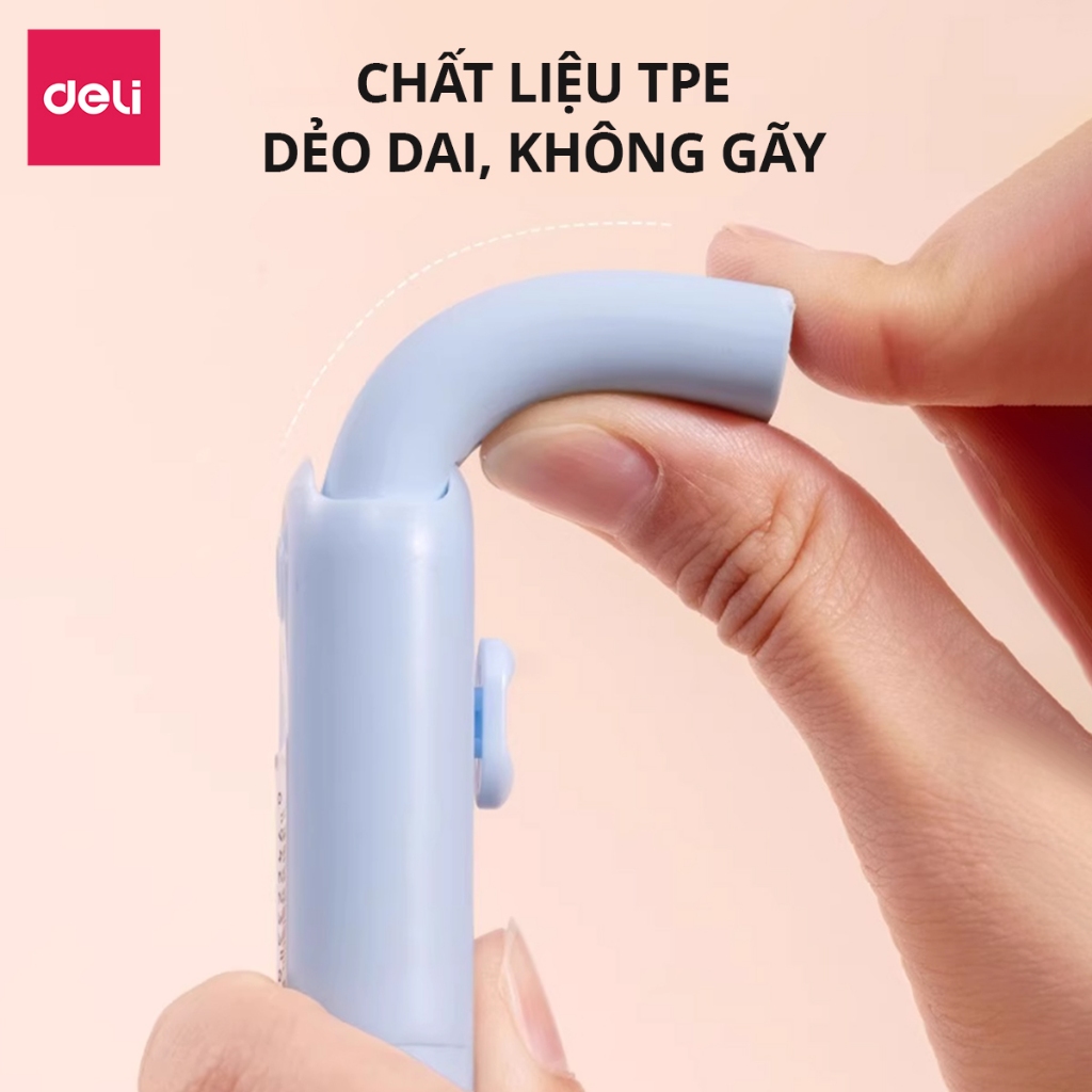 Gôm Tẩy Chì Khổng Lồ Dạng Kéo Deli - Tẩy Có Lõi Thay, Không Dính Tay, Không Bụi Bẩn Tiện Dụng Cho Học Sinh