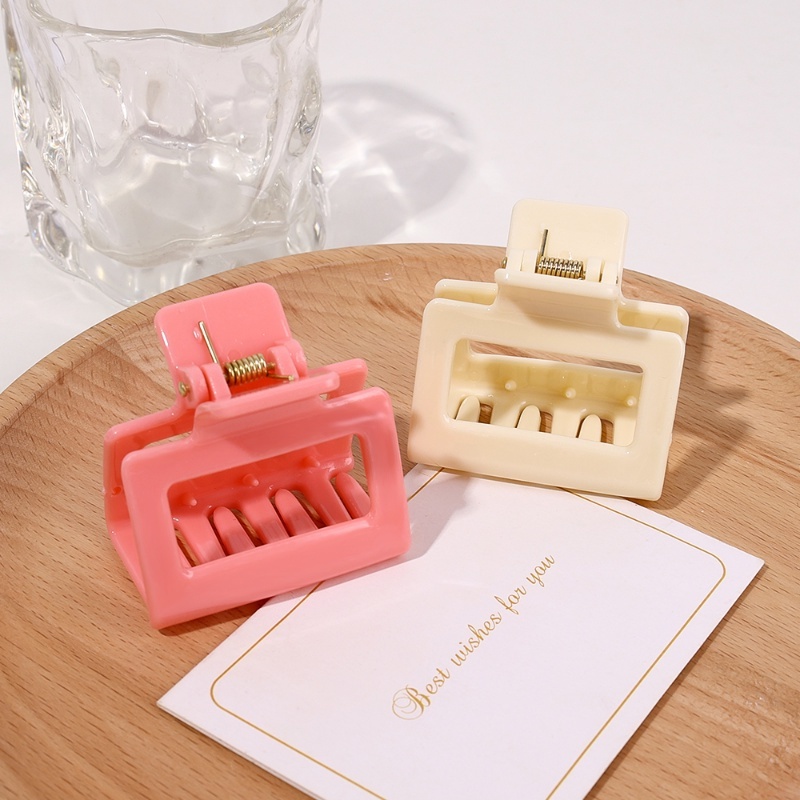 Kẹp Tóc Càng Cua Hình Vuông Mini 5cm Phong Cách Hàn Quốc Dễ Thương Phụ Kiện Tóc Cho Nữ và Bé Gái