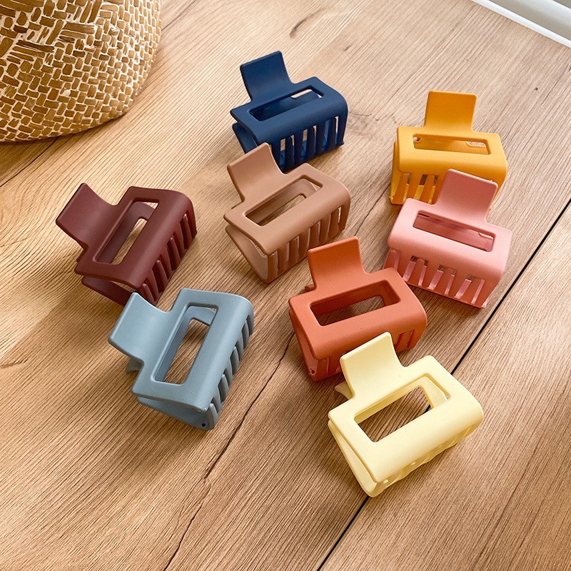 Kẹp Tóc Càng Cua Hình Vuông Mini 5cm Phong Cách Hàn Quốc Dễ Thương Phụ Kiện Tóc Cho Nữ và Bé Gái