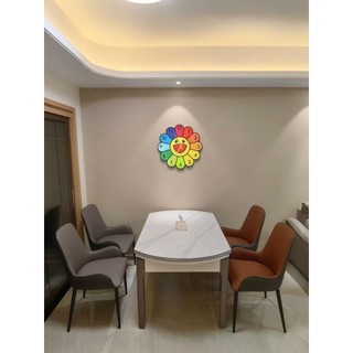 [GH] Đồng hồ hoa mặt cười 7 sắc cầu vồng độc đáo, đồng hồ treo tường trang trí nhà cửa, phòng ngủ, quà tặng đẹp