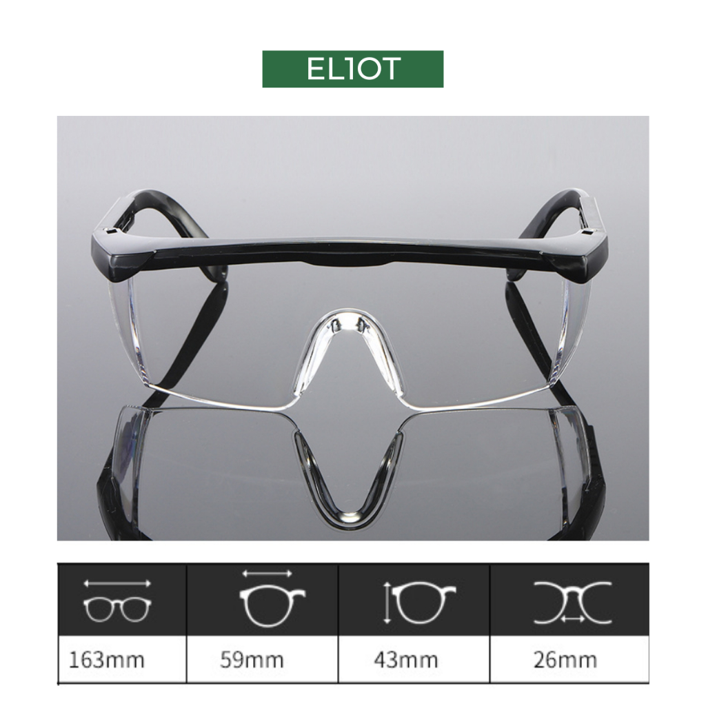 Kính chống bụi đi đường ELIOT chất liệu nhựa cao cấp dành cho người đi xe máy, xe đạp thời trang và an toàn 1111