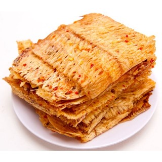 Mực Ép Ăn Liền Mực Tẩm Gia Vị được nướng và ép thành miếng tẩm vị vừa ăn phù hợp làm quà biếu.