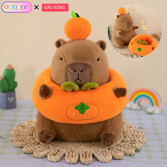 Capybara Cam Capybara Đeo Phao Cam Dễ Thương