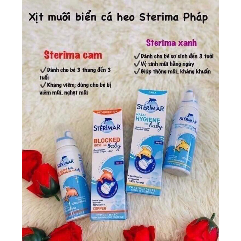 Sterimar - Dung dịch vệ sinh mũi - Xịt mũi Cá Heo