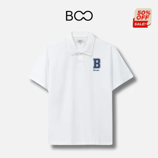 Áo Polo BOO Có Cổ Dáng Regular Thêu Logo B Nổi Bật Chất Liệu Interlock 2 Da