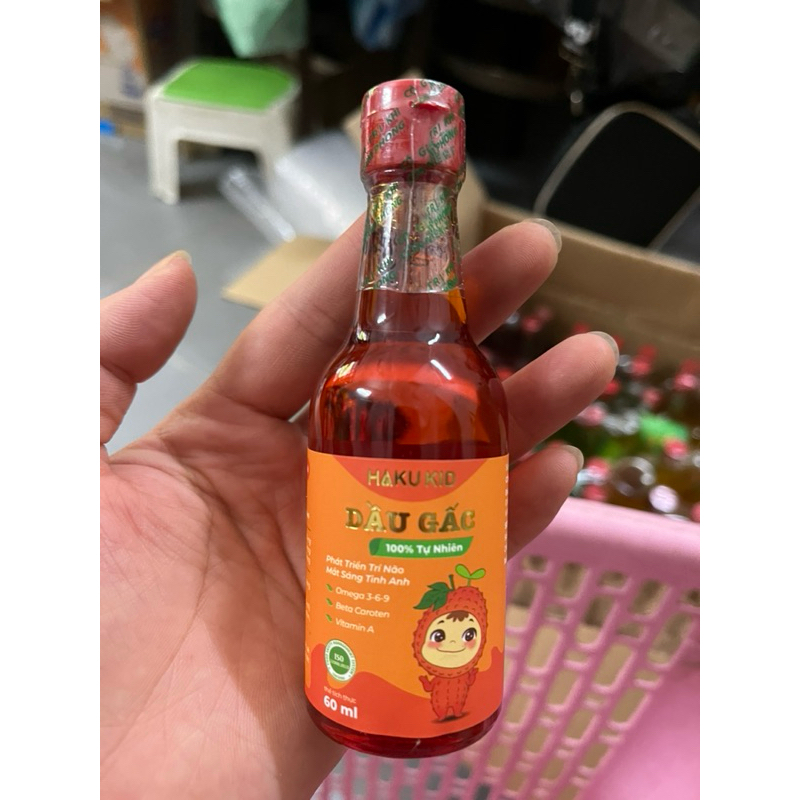 Dầu ăn hakukid, dầu gấc, dầu óc chó, dầu oliu 60ml Tibongstore