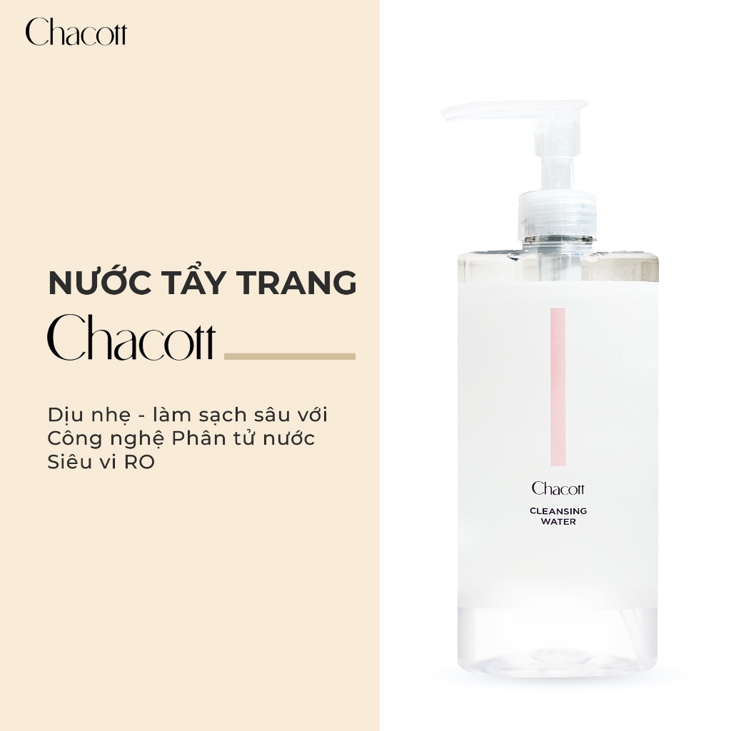 Nước Tẩy Trang Dành Cho Da Nhạy Cảm Chacott Cleansing Water 500ml