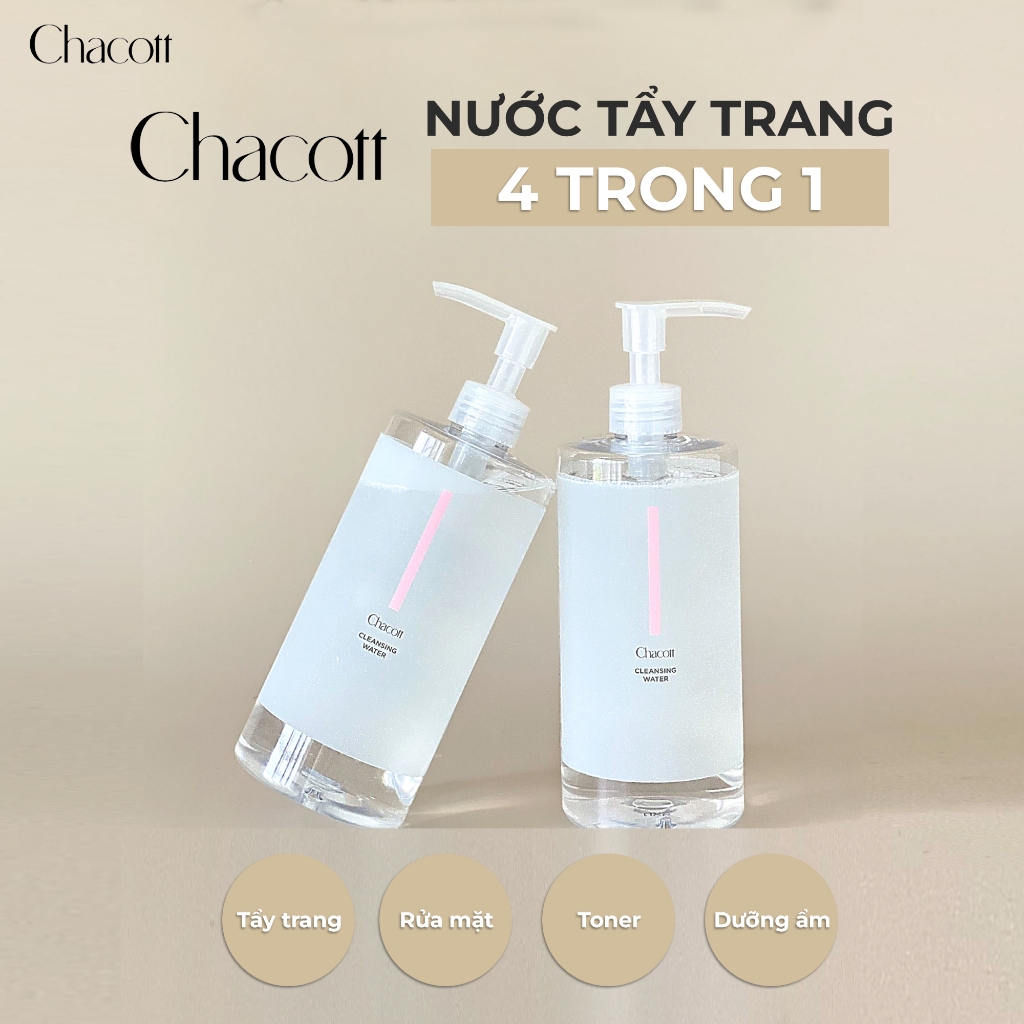 Nước Tẩy Trang Dành Cho Da Nhạy Cảm Chacott Cleansing Water 500ml