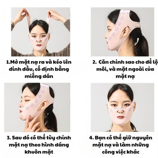 Mặt Nạ Nâng Cơ Mặt Tạo Cằm Chữ V Định Hình Mặt Giảm Béo Nâng Cơ Thon Gọn An Toàn Thoáng Khí 88816