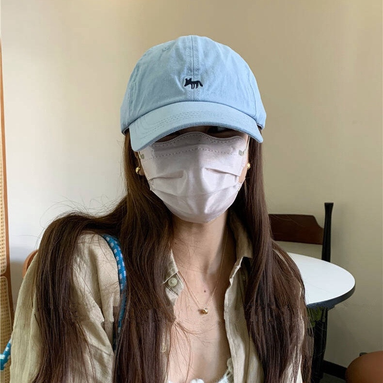 Mũ lưỡi trai chú Cáo nhỏ, nón kết Hàn Quốc xuất dư HOT TREND chất Cotton Kaki phom ôm đầu mềm mịn