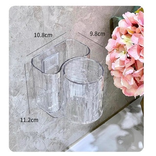 Kệ để bàn chải kèm cốc tiện lợi cực kì sang chảnh